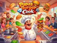 بازی Papas Burger Cook آنلاین
