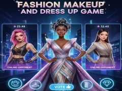 بازی Fashion Makeup And Dress Up Game آنلاین