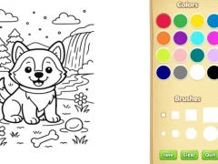 بازی Dog Coloring Book آنلاین
