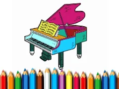 بازی Back To School: Piano Coloring Book آنلاین