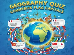 بازی Geography Quiz Countries Flag Capitals آنلاین