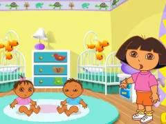 بازی Dora the Explorer Dora's Playtime with the Twins آنلاین