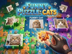 بازی Funny Puzzle: Cats آنلاین