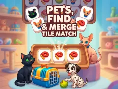 بازی Pets, Find and Merge Tile Match آنلاین