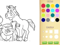 بازی Farm Animals Coloring Book for Kids آنلاین
