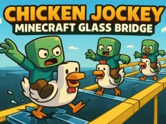 بازی Chicken Jockey: Minecraft Glass Bridge آنلاین