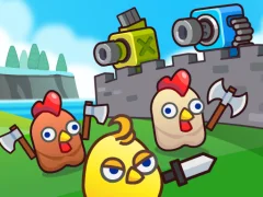 بازی Merge Cannon: Chicken Defense آنلاین
