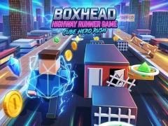 بازی Boxhead Highway Runner Game آنلاین
