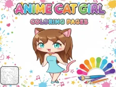 بازی Anime Cat Girl Coloring Pages آنلاین