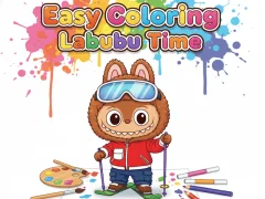 بازی Easy Coloring Labubu Time آنلاین