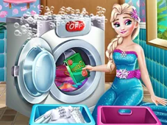 بازی Ice Queen Laundry Day آنلاین