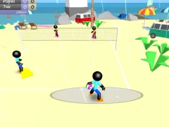 بازی Stickman Beach Volleyball آنلاین