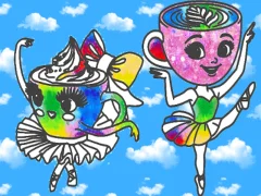 بازی Coloring Book for kids: Ballerina Cappuccina آنلاین