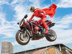 بازی Real Motorbike Super Hero Stunt 3D آنلاین
