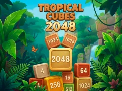 بازی Tropical Cubes 2048 آنلاین