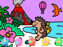 بازی Color By Code Volcano Hedgehog آنلاین