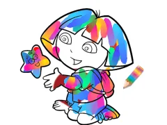 بازی Jungle Girl: Coloring Pages آنلاین