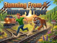 بازی Running From A Hungry Tiger آنلاین