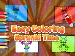 بازی Easy Coloring Sprunki Time آنلاین