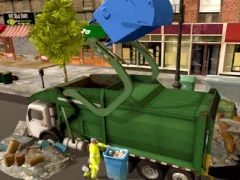 بازی Town Clean Garbage Truck آنلاین