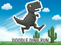 بازی Doodle Dino Run آنلاین