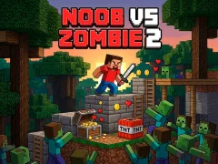 بازی Noob vs Zombie 2 آنلاین