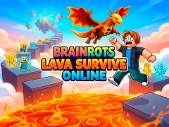 بازی Brainrots Lava Survive Online آنلاین
