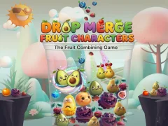 بازی Drop Merge Fruit Characters آنلاین