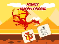 بازی Friendly Dragons Coloring آنلاین