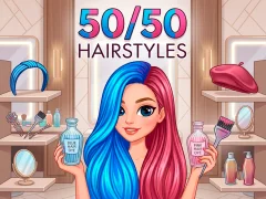 بازی 50/50 Hairstyles آنلاین