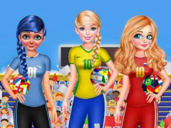 بازی BFF Princess Vote For  FIFA 2018 Quarter Finals آنلاین