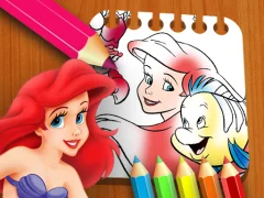 بازی The Little Mermaid Coloring Book آنلاین
