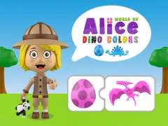 بازی World of Alice Dino Colors آنلاین