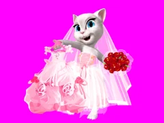 بازی Talking Tom Angela City Wedding Boutique آنلاین