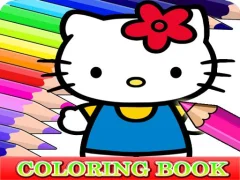 بازی Coloring Book for Hello Kitty آنلاین