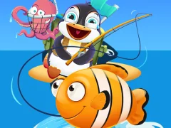 بازی Baby Penguin Fishing آنلاین
