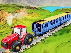 بازی Chain Tractor Train Towing Game 3D آنلاین