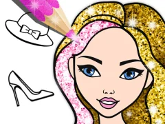 بازی Fashion Coloring Book Glitter آنلاین