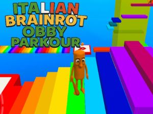 بازی Brainrot Obby Parkour ﯽﯾﺎﯿﻟﺎﺘﯾﺍ  آنلاین