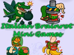 بازی ﯽﯾﺎﯿﻟﺎﺘﯾﺍ BrainRot ﯽﻨﯿﻣ ﯼﺎﻫ ﯼﺯﺎﺑ  آنلاین