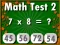 بازی Math Test 2 آنلاین
