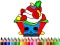 بازی Back To School: Cake Coloring Book آنلاین