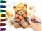 بازی Coloring Book: Autumn Bear آنلاین