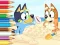 بازی Coloring Book: Bluey On The Beach آنلاین