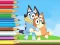 بازی Coloring Book: Bluey And Bingo Holiday آنلاین
