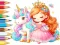 بازی Coloring Book: Unicorn Secret Whisper آنلاین