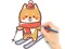 بازی Coloring Book: Skiing Puppy آنلاین