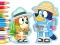 بازی Coloring Book: Bluey Camping آنلاین