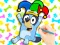بازی Coloring Book: Clown Bluey آنلاین