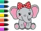 بازی Coloring Book: Elephant آنلاین
